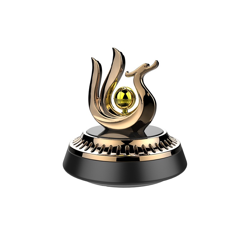 Solar Perfume Aromatherapy Wholesale Smart Rotating Helicopter Car Ornament Phoenix Dance Nine Skies_voghion.com