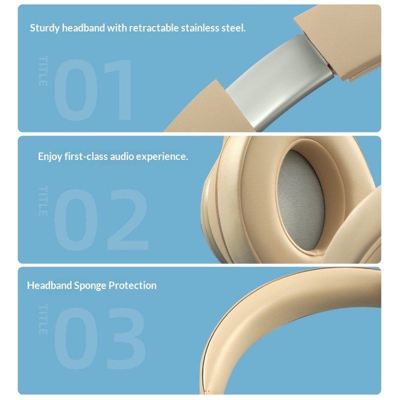 Cross-Border Hot-Selling SN81 Wireless Over-Ear Bluetooth Headphones Full Coverage FM Private Model Ear Gaming Music_voghion.com