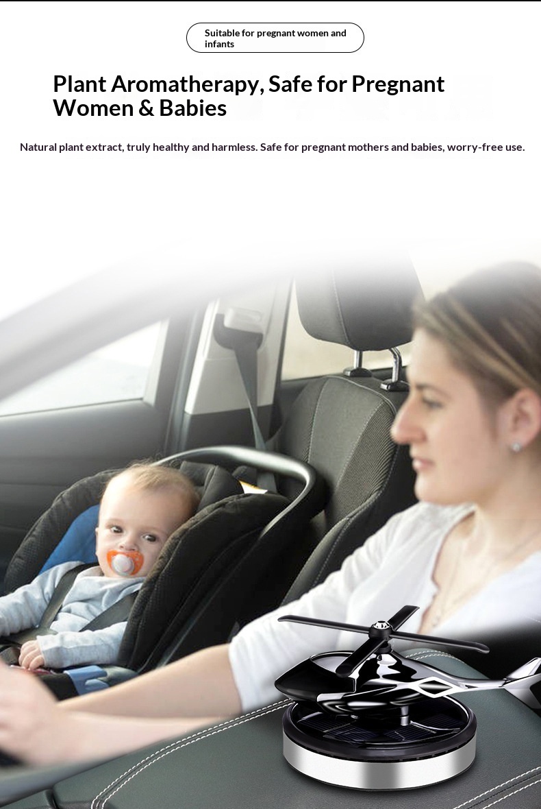 War Eagle Upgraded Solar Helicopter Aromatherapy Interior Dashboard Ornament High-end Car Perfume_voghion.com