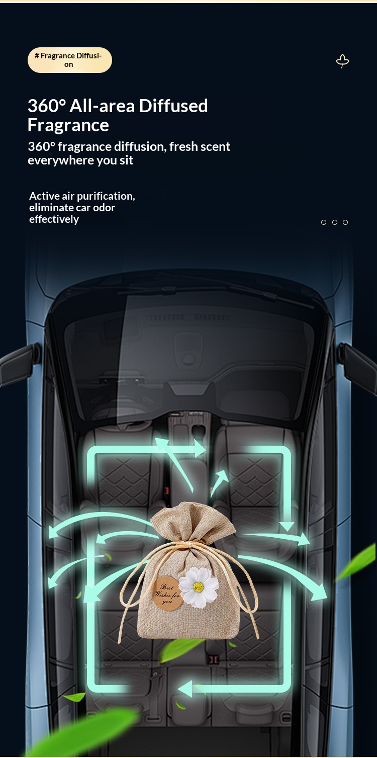 Bil luftfrisker gardenia duftpose til ophæng i bilen premium_voghion.com