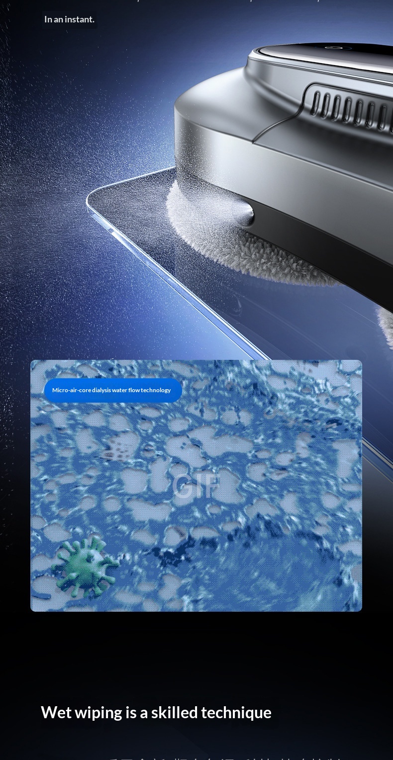 Water Spray Robot Automatic Household Window Glass Cleaning Artifact Double-Sided Cleaner/Device/Plug_voghion.com