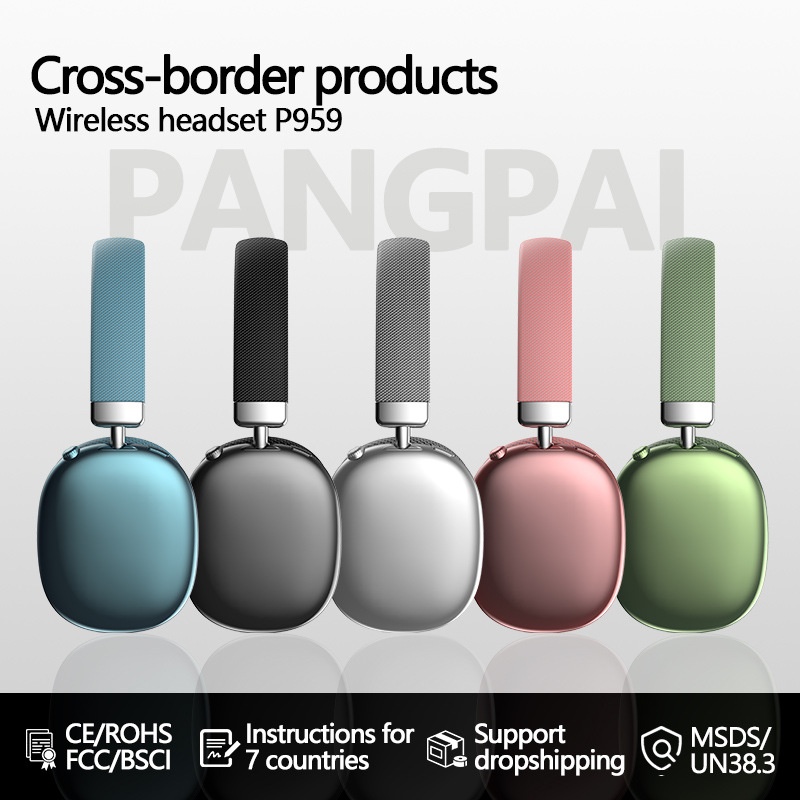 Cross-Border Hot-Selling Head-Mounted P959 Wireless Bluetooth Supports Card Insertion E-commerce Suitable For_voghion.com