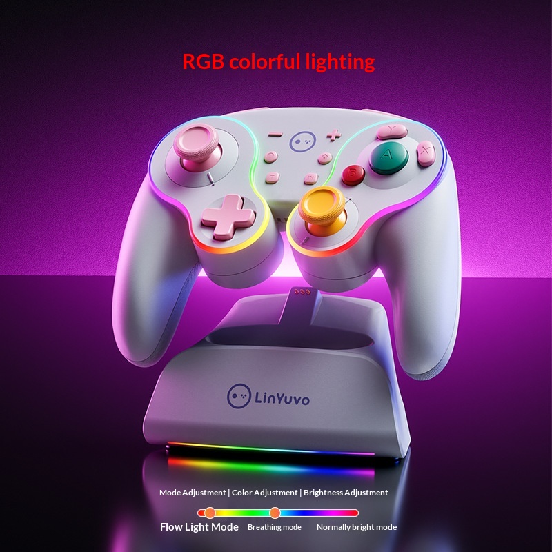 Manette de jeu rétro NGC pour Switch, modèle privé best-seller international, compatible Android et PC, avec effet Hall_voghion.com