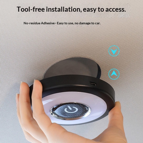 Éclairage LED sans installation pour coffre arrière, plafonnier de lecture intérieur de voiture_voghion.com