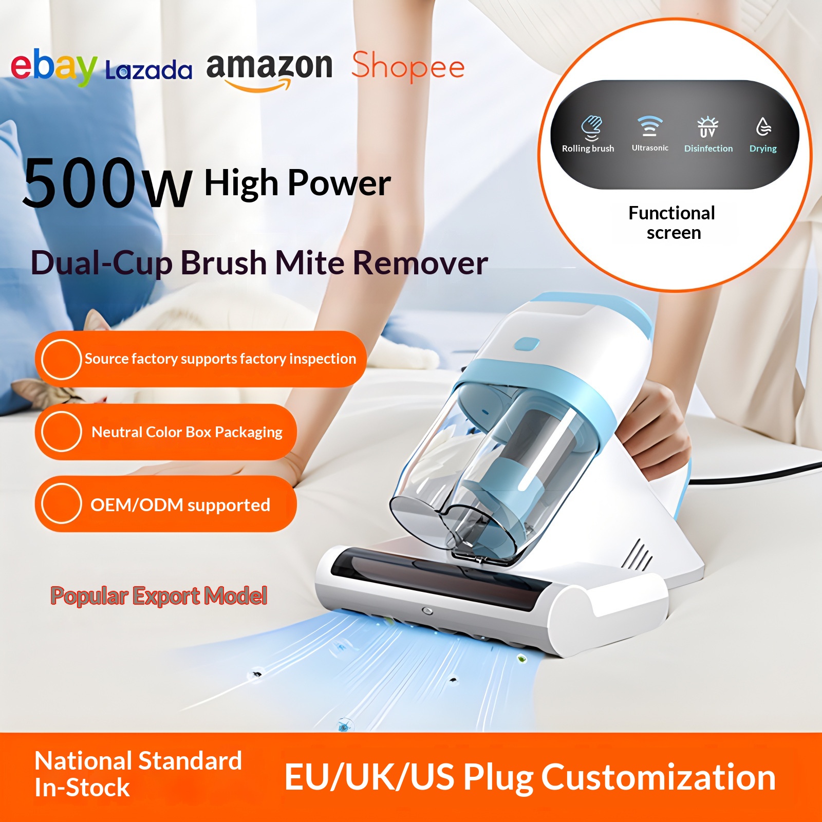 Chigo Kabelloser Handstaubsauger Mini-Staubsauger für den Haushalt, leistungsstark und grenzüberschreitend_voghion.com