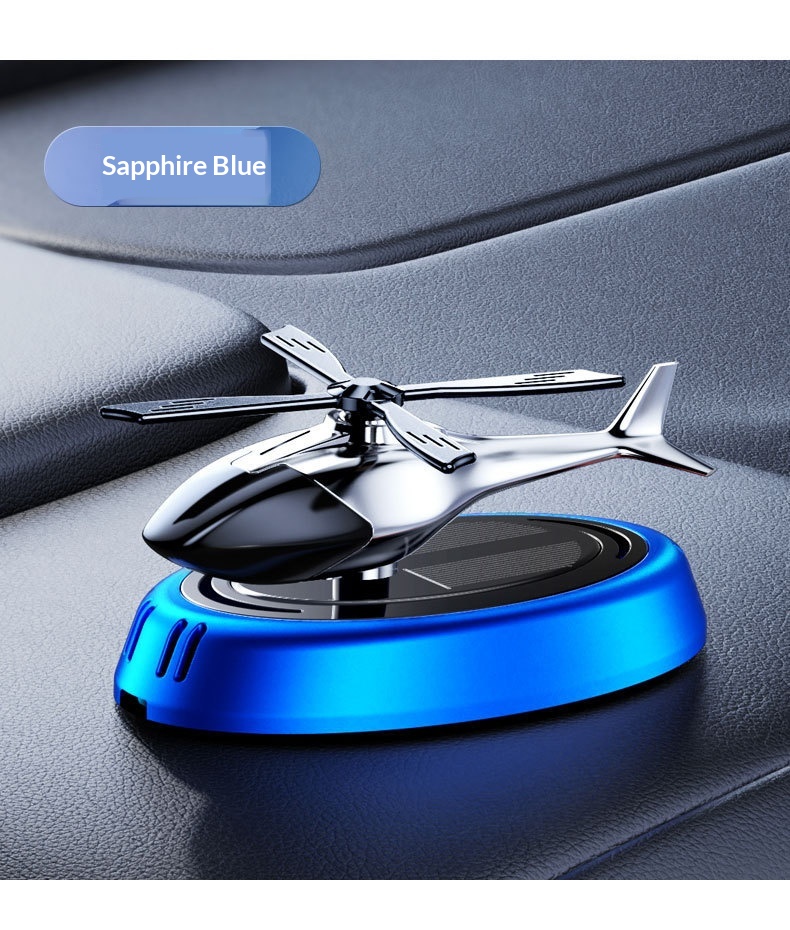 Air Freshener Solar-Powered Perfume Rotating Airplane Ornament Odor Removal Fragrance Long-Lasting Scent In Car_voghion.com