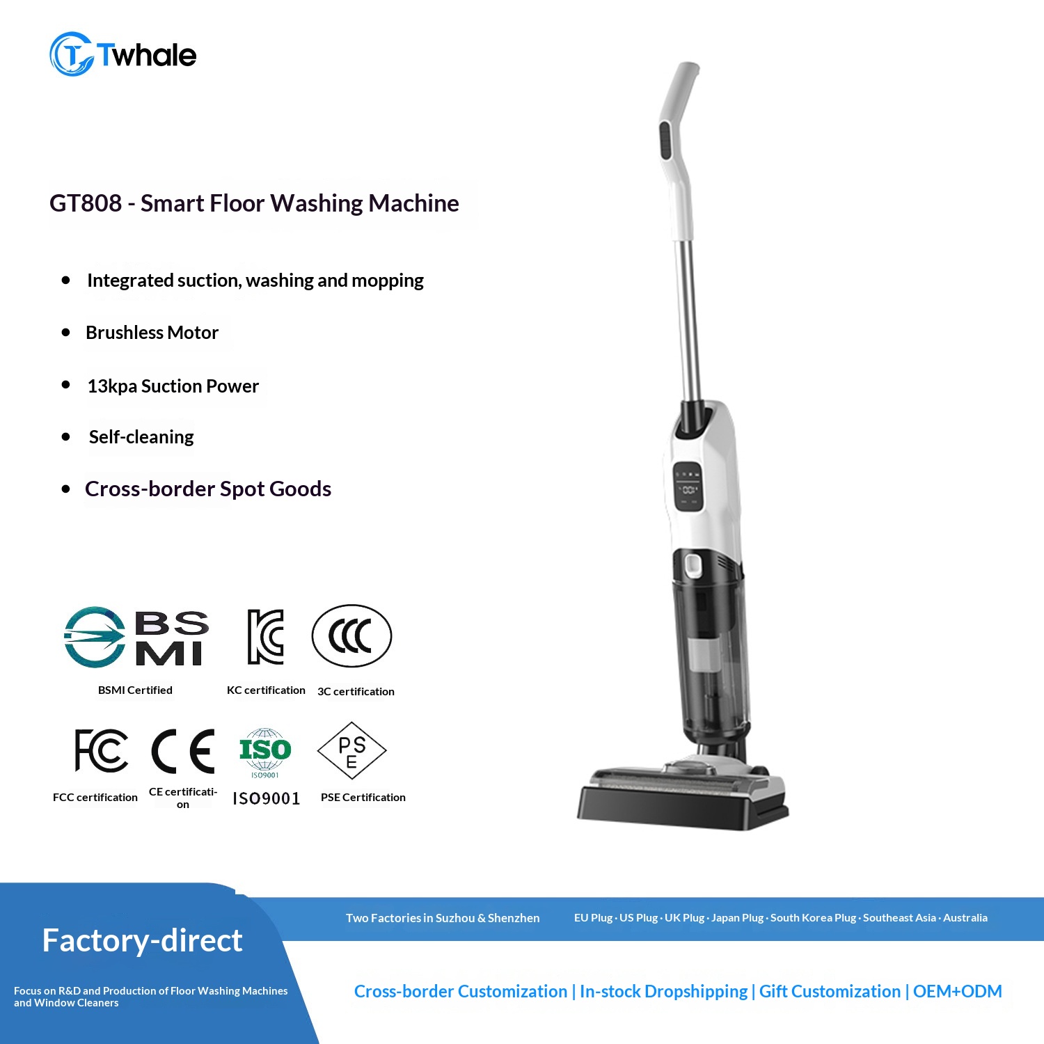 Floor Cleaning GT808Pro, An All-in-one Vacuuming, Mopping, And Washing Machine For Home Use, Automatic Cleaning,_voghion.com