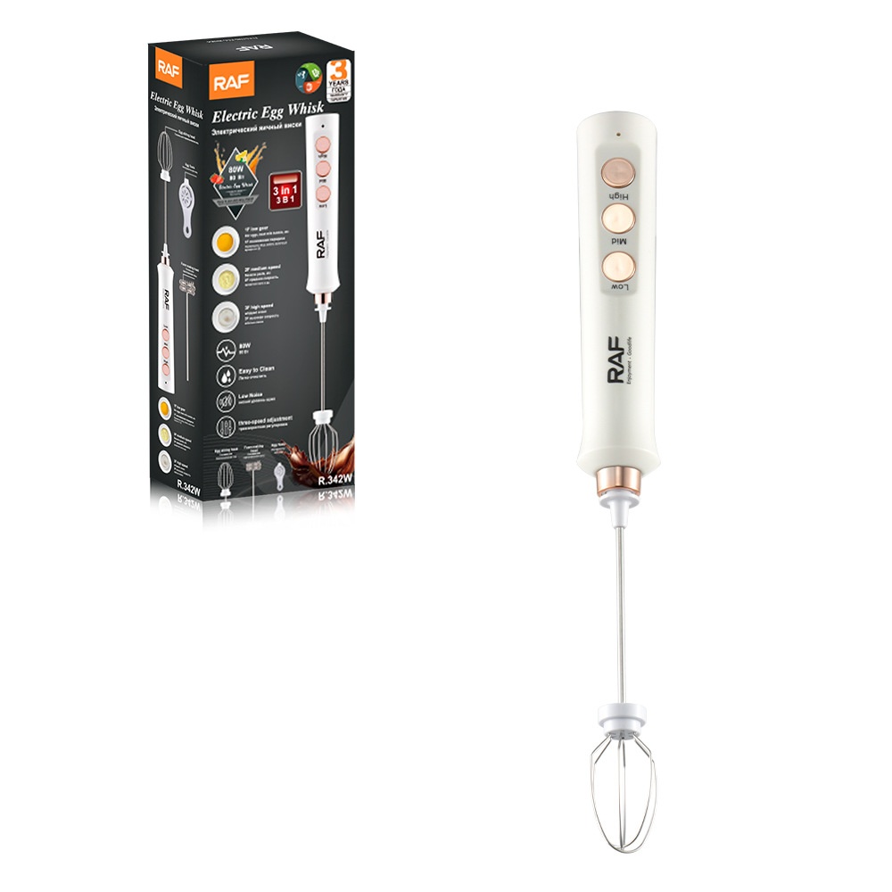 RAF Coffee Shop Egg Beater Haushalt Elektrischer Aufschäumer Milchmixer 2-in-1_voghion.com
