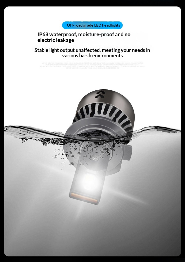Lâmpadas led de farol para carro m5 bicolor alta luminosidade_voghion.com