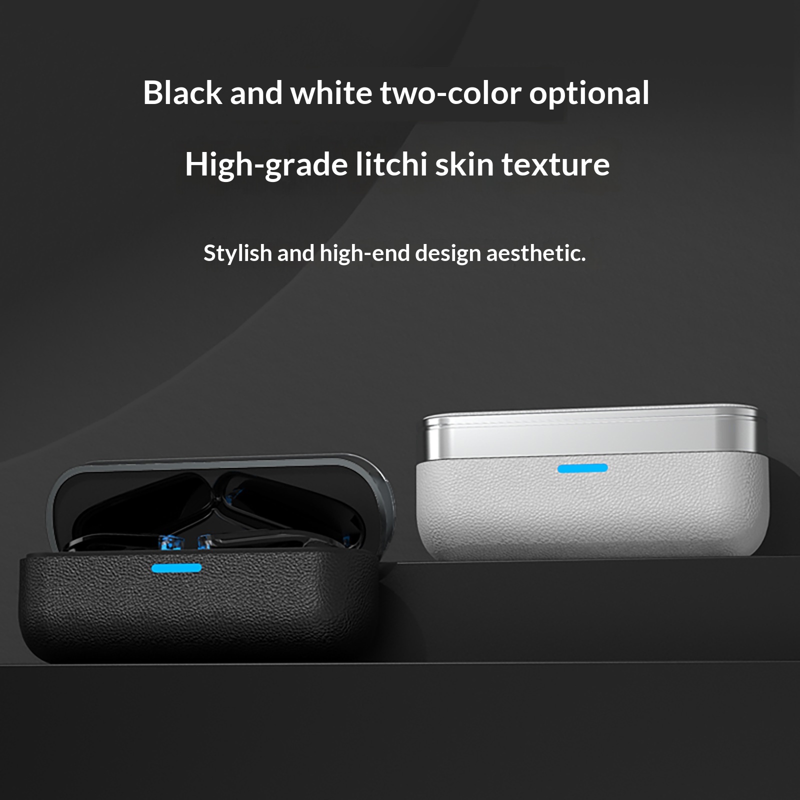 Bluetooth Headphones With Luxury Lychee Texture And Wireless Audio_voghion.com