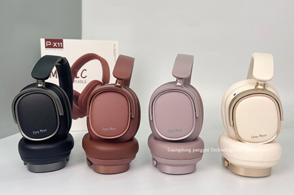 Retro New Active Noise Cancelling Wireless Over-Ear Bluetooth Headphones With Deep Bass Full Coverage Headset_voghion.com