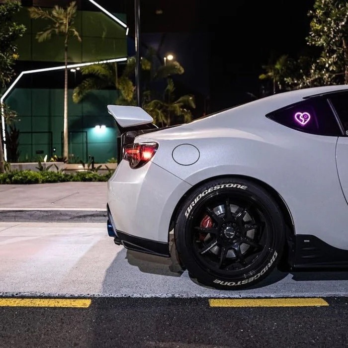 Triangle Glowing Interior Decoration Sticker Heart Atmosphere Modified Neon Car Window Ambient Light_voghion.com