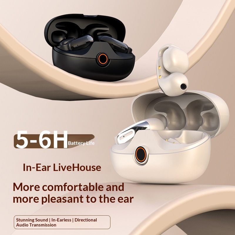 Wireless Bluetooth Earphones With Noise Cancelling And Ear Hooks_voghion.com