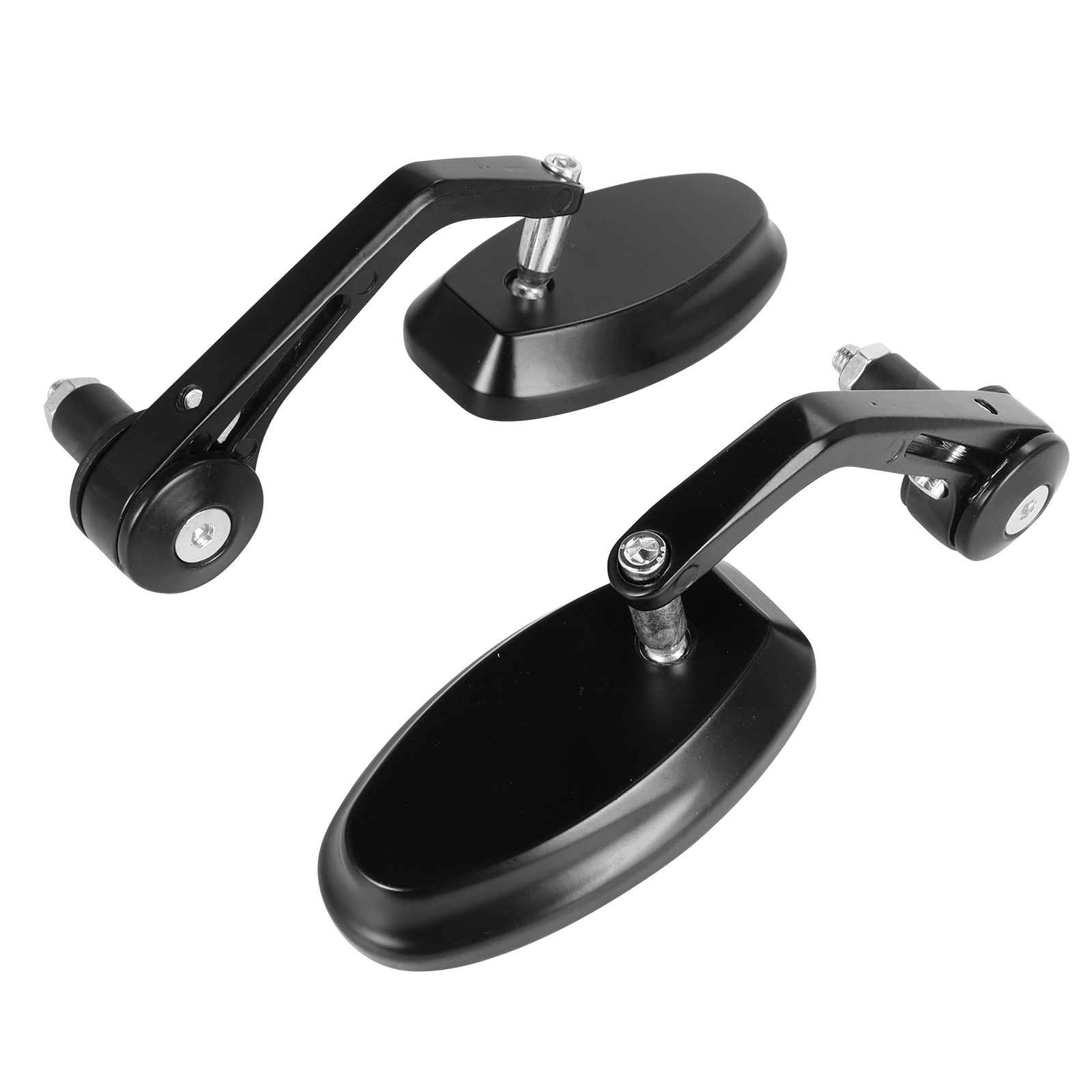 Specchietto retrovisore blu riflettente e girevole per manubrio pieghevole di moto e veicoli elettrici._voghion.com