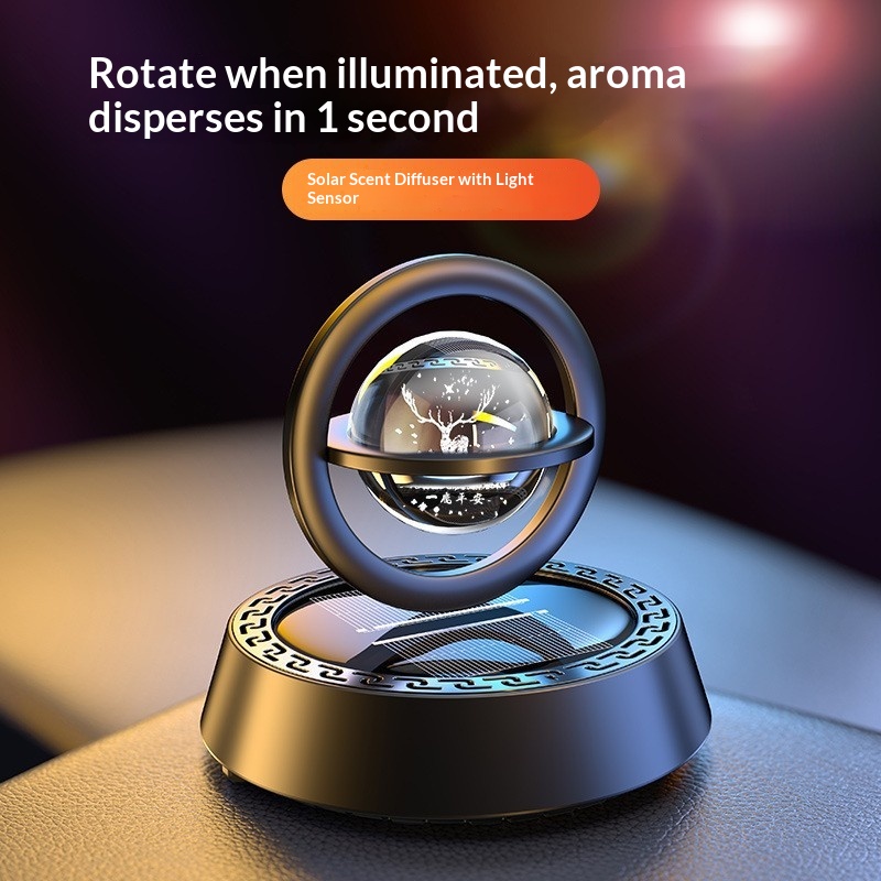 Aromatherapy Ornament High-end 2024 New Model Dashboard Solar Perfume In-car Car Accessories Men's Special_voghion.com