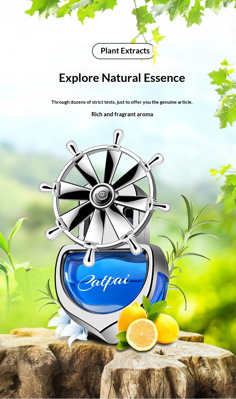 Bil luftfrisker roterende til ventilationsgitter langvarig duft_voghion.com