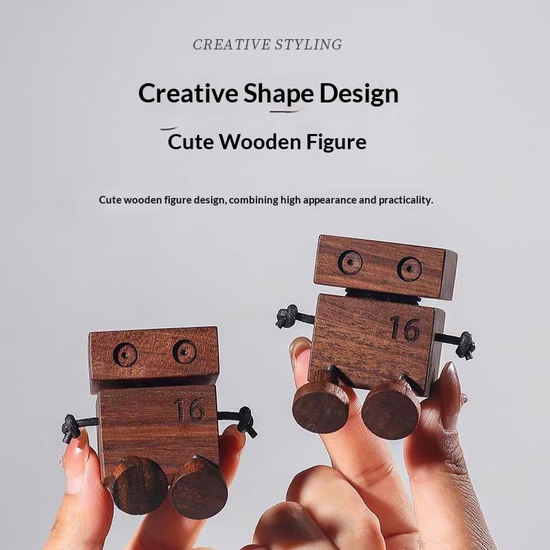 Wooden Leg-Shaking Man Air Vent No Fire Aromatherapy Long-Lasting Light Fragrance Car Interior Decoration Cute Ornament_voghion.com