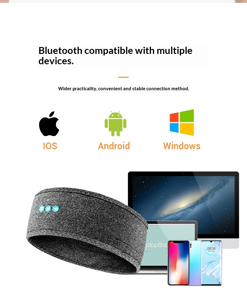 Wireless Bluetooth Sleep Headphones And Sport Headband Mask_voghion.com