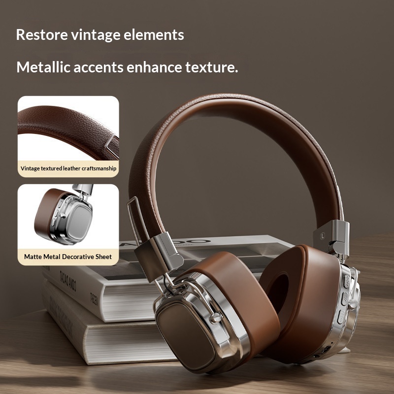 Cuffie bluetooth wireless retro over ear con bassi profondi_voghion.com