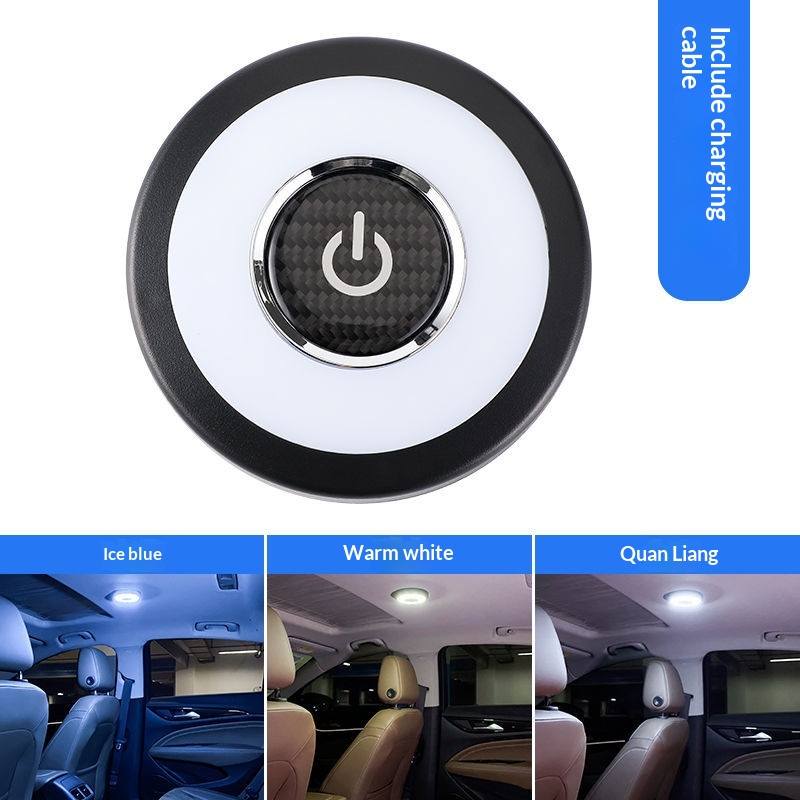 Éclairage LED sans installation pour coffre arrière, plafonnier de lecture intérieur de voiture_voghion.com