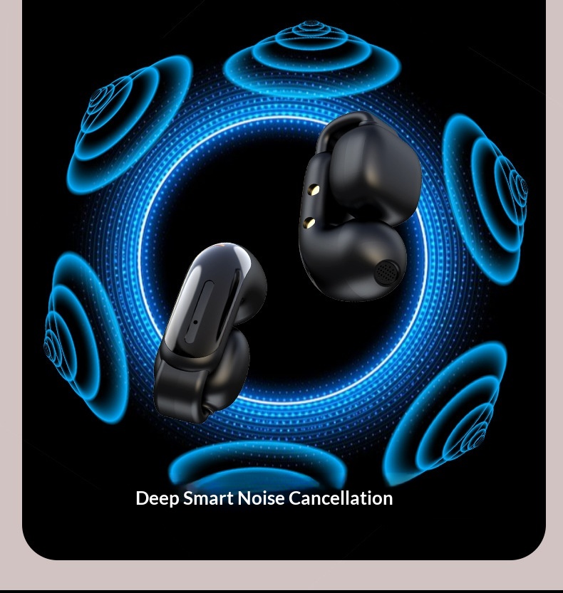 Wireless Bluetooth Earphones With Noise Cancelling And Ear Hooks_voghion.com