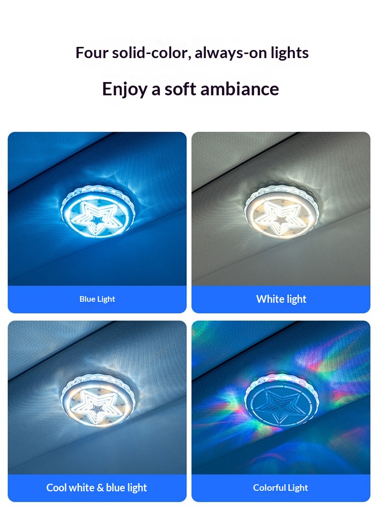 Installationsfreie, farbenfrohe LED-Innenraumbeleuchtung für Wohnmobile und Autos – dekorative Leselampe_voghion.com