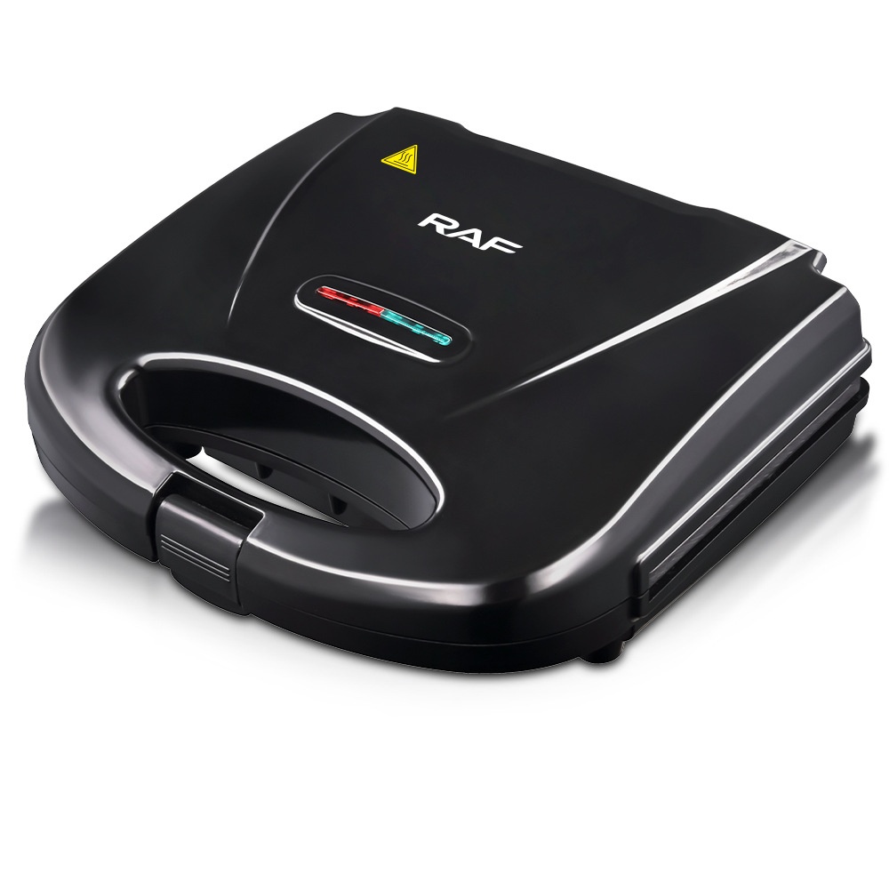 RAF Household Double-Sided Heating Sandwich Maker Multifunctional Toaster Waffle Breakfast Machine EU Plug Cross-Border_voghion.com