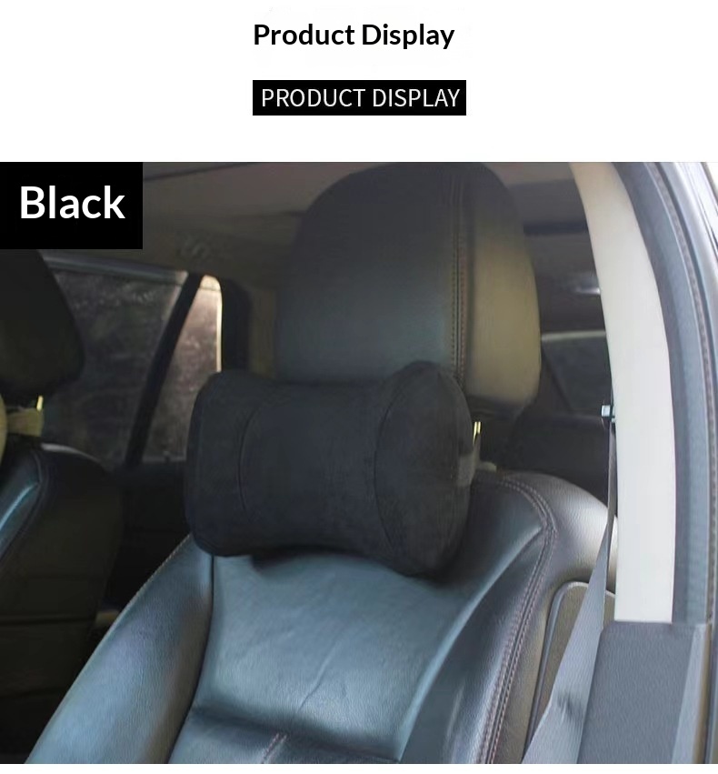 Almofada de espuma viscoelástica para apoio cervical, ideal para carro, assento e para dormir. Personalizável._voghion.com