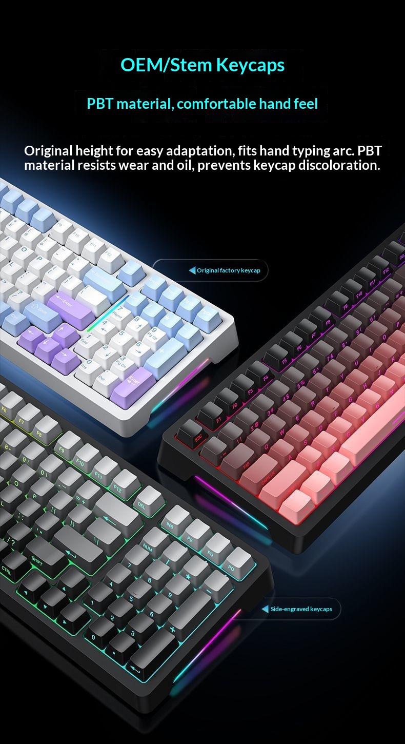 Sanju SG99 Customized Mechanical Keyboard Gasket Structure Full Key Hot-Swappable Wireless Bluetooth Tri-Mode Gaming_voghion.com