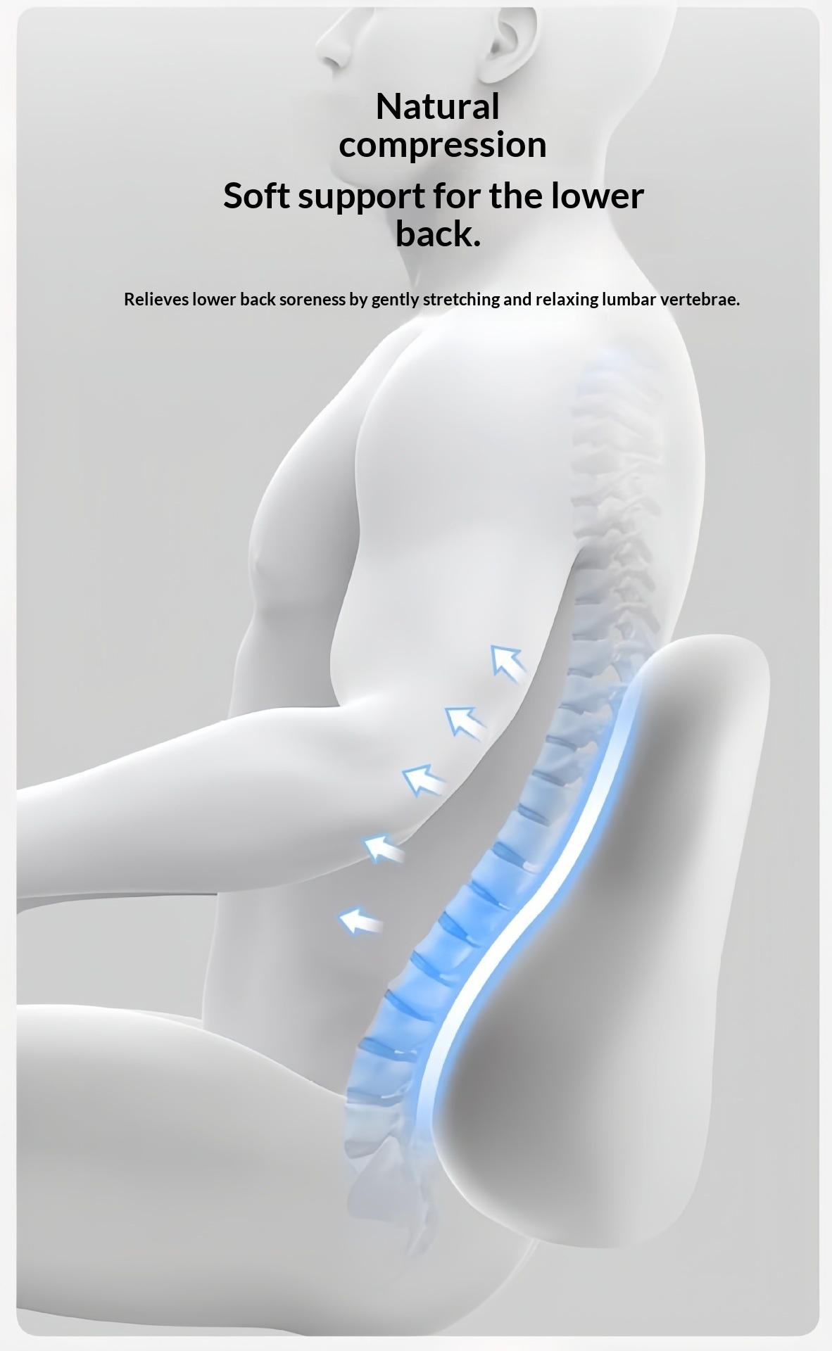 Almofada de apoio lombar para encosto de cabeça e pescoço para carro_voghion.com