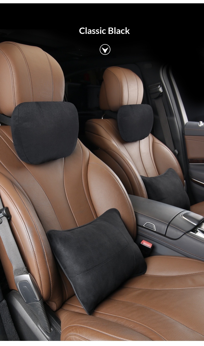 Headrest Memory Foam Lumbar Back Car Neck Pillow Cushion_voghion.com