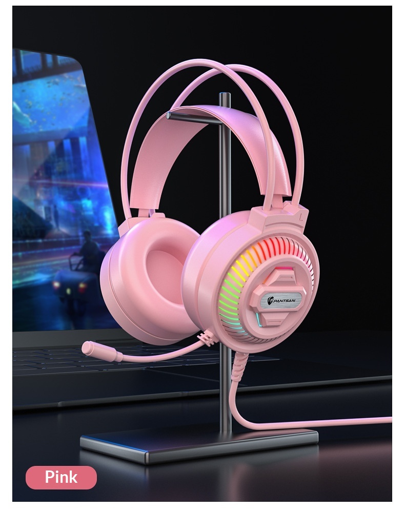 Cross-Border Pansun PSH-400 Over-Ear Computer Desktop Gaming Wired Laptop Headset_voghion.com