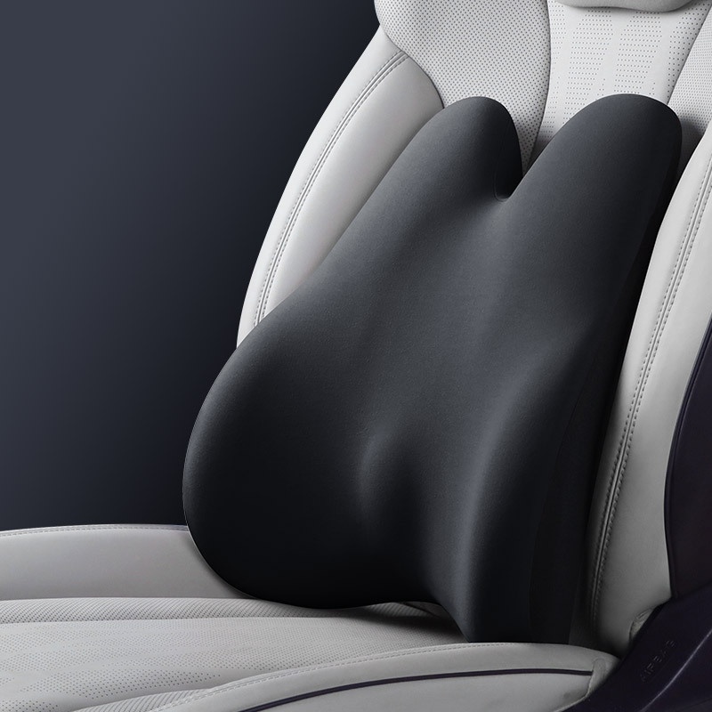 Headrest Neck Lumbar Support Memory Foam Seat Cushion Pillow Car Set_voghion.com