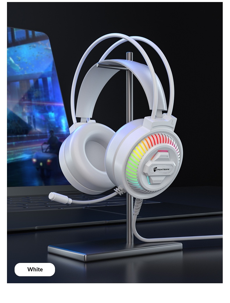 Cross-Border Pansun PSH-400 Over-Ear Computer Desktop Gaming Wired Laptop Headset_voghion.com