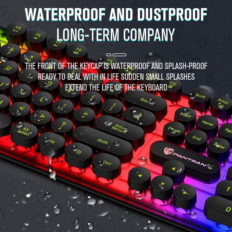 Pansen PT100 Wired Keyboard Set Gaming Office Desktop Laptop E-sports Key Mouse_voghion.com