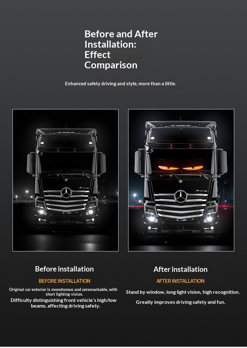 Bestseller Devil's Eye Car Smart Soft Screen Multi-Mode Expression Display LED Advertising Light_voghion.com