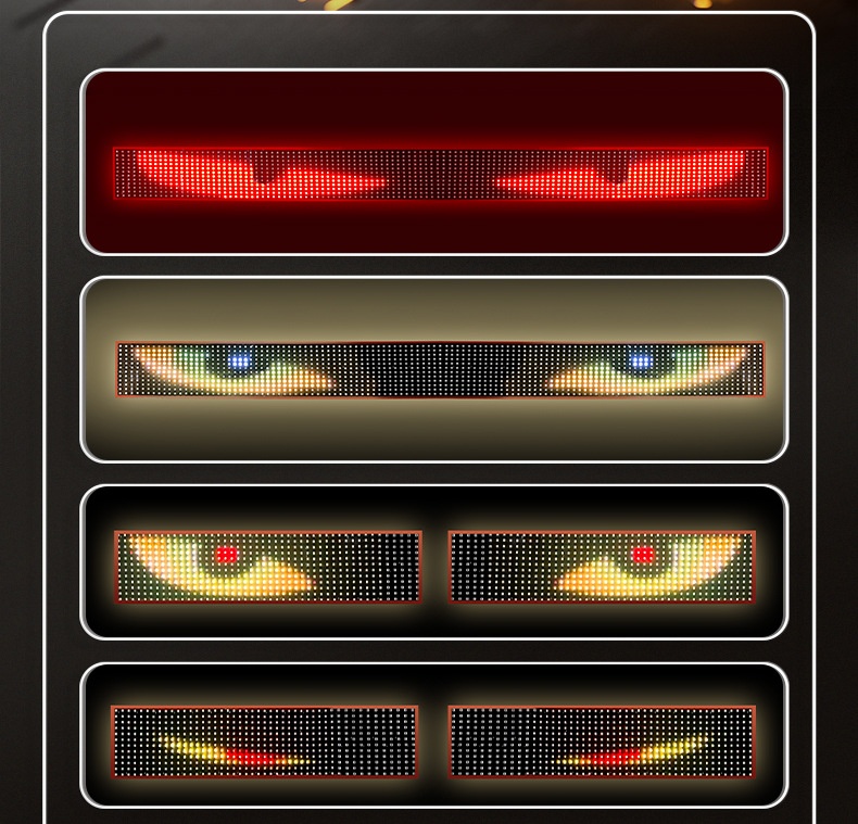 Bestseller Devil's Eye Car Smart Soft Screen Multi-Mode Expression Display LED Advertising Light_voghion.com