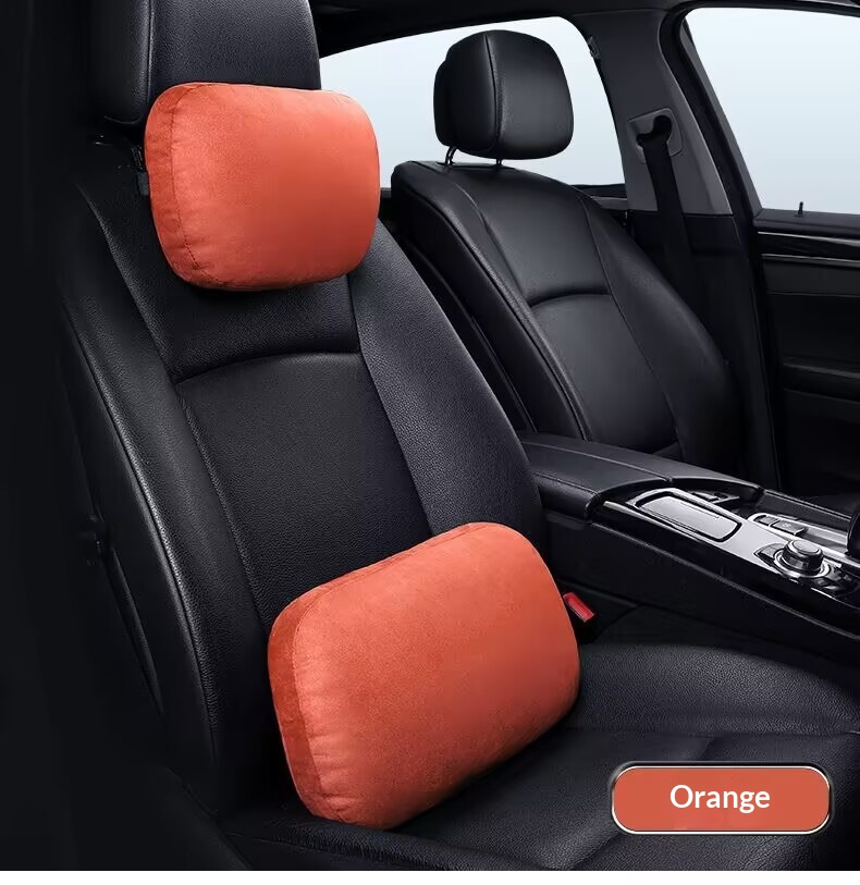 Almofada de assento Classe S, travesseiro de pescoço, apoio lombar para encosto de cabeça de carro_voghion.com
