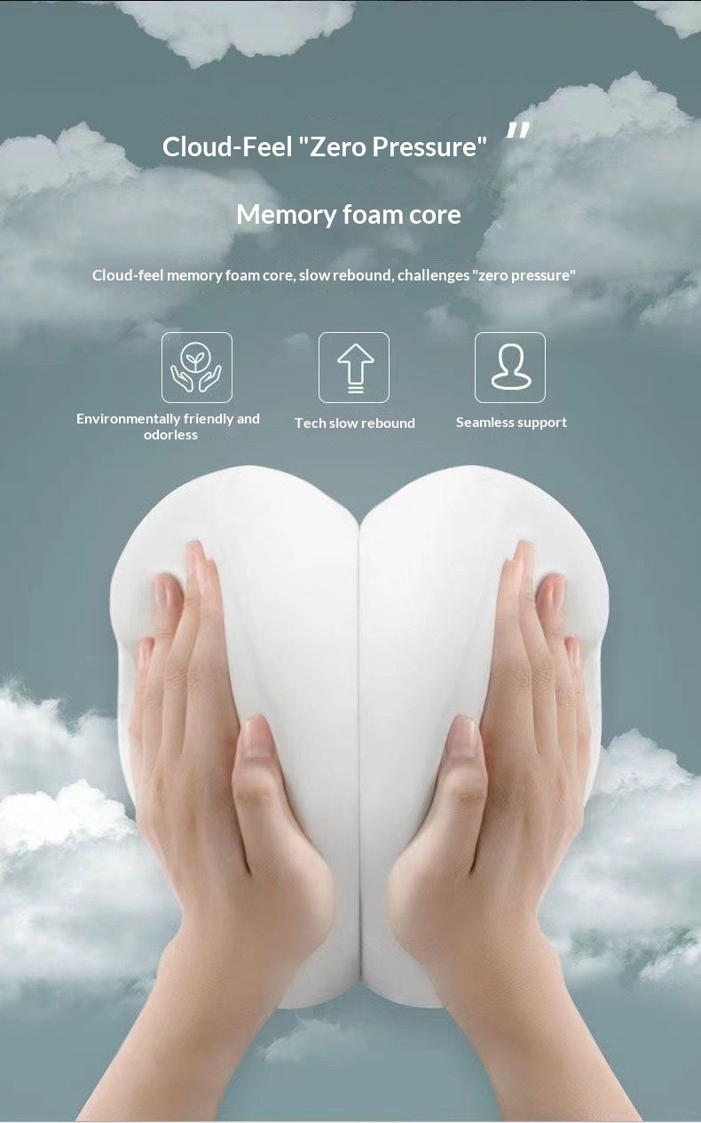 Headrest Support Shoulder Pillow Car Memory Foam Lumbar Backrest Cushion Home Dropshipping_voghion.com