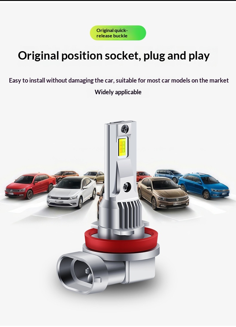 Fendinebbia led bicolore per auto con design integrato_voghion.com