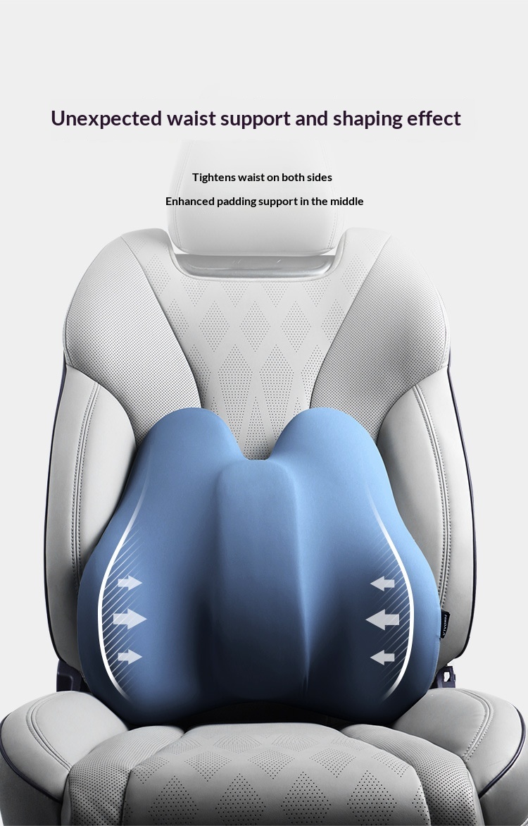 Adjustable Support Memory Foam Lumbar Pillow Office Car Seat Cushion Long Sitting Artifact_voghion.com