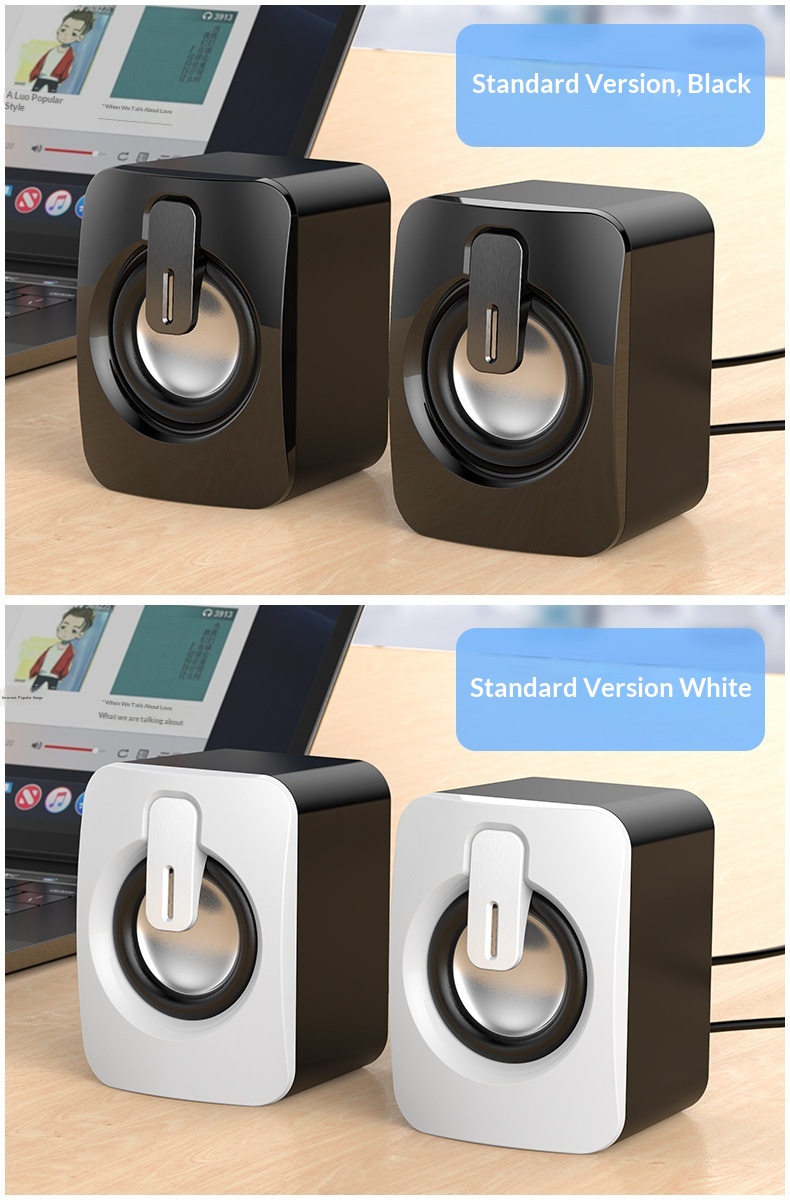 Wired Usb Desktop Computer And Mobile Phone Mini Subwoofer Speakers_voghion.com