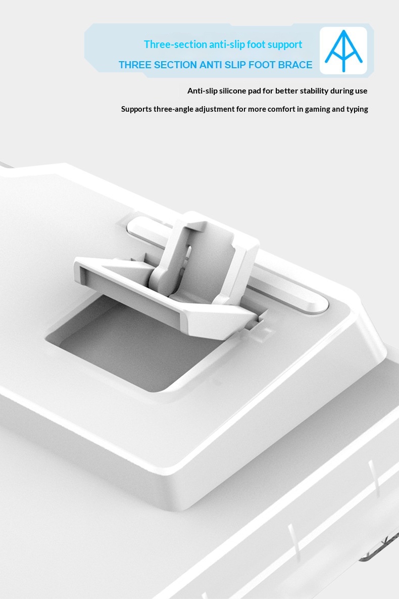 Mechanical Gaming Keyboard Wired Hot Swappable Transparent Keys_voghion.com