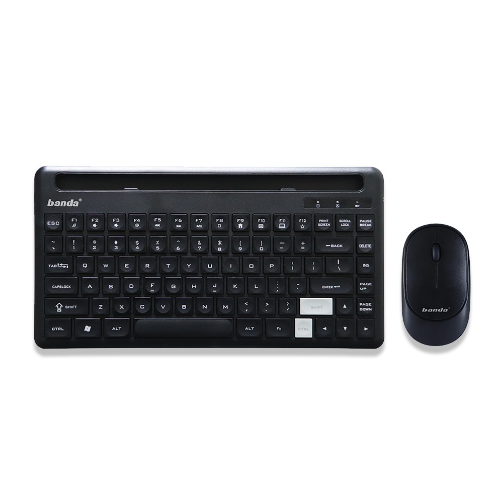 Banda Wireless Set Laptop External Chocolate Keys Power-saving Home Office Keyboard Mouse_voghion.com