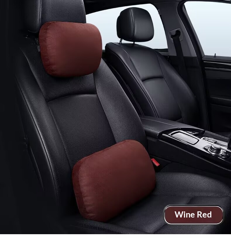 Almofada de assento Classe S, travesseiro de pescoço, apoio lombar para encosto de cabeça de carro_voghion.com