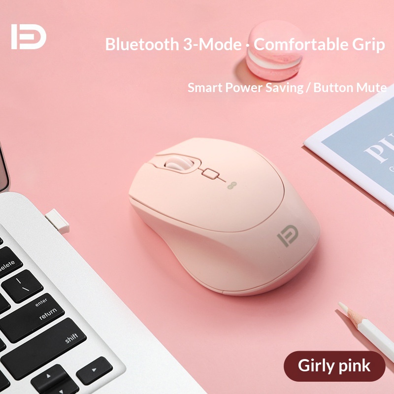 Souris sans fil Bluetooth 5.0 à trois modes, transfrontalière et en stock, pour ordinateur de bureau, portable, tablette ou ordinateur professionnel._voghion.com