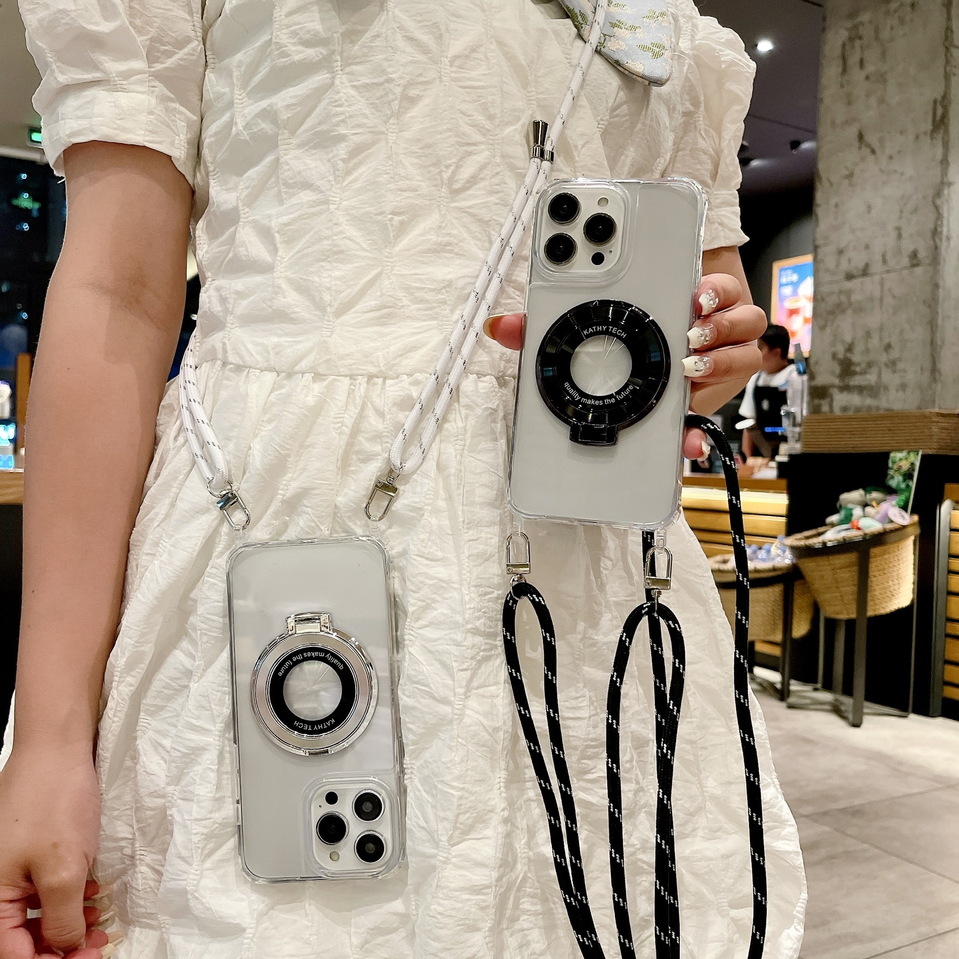 Magnetic Crossbody Case For Iphone 16 Pro Max With Stand_voghion.com