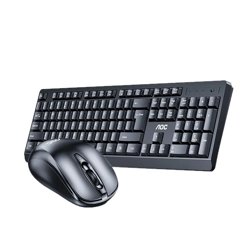 TPV AOC KM210 Wireless Keyboard Mouse Set Business Office Laptop Desktop Computer 2.4G_voghion.com