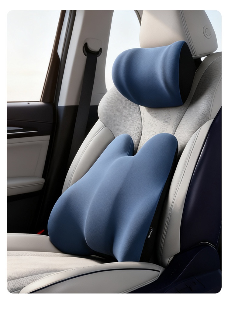 Adjustable Support Memory Foam Lumbar Pillow Office Car Seat Cushion Long Sitting Artifact_voghion.com