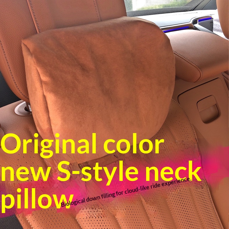 Adatto per il nuovo modello dello stesso colore Mercedes-Benz Classe S Poggiatesta S400L S450 S500 Maybach Cuscino di supporto lombare per auto_voghion.com